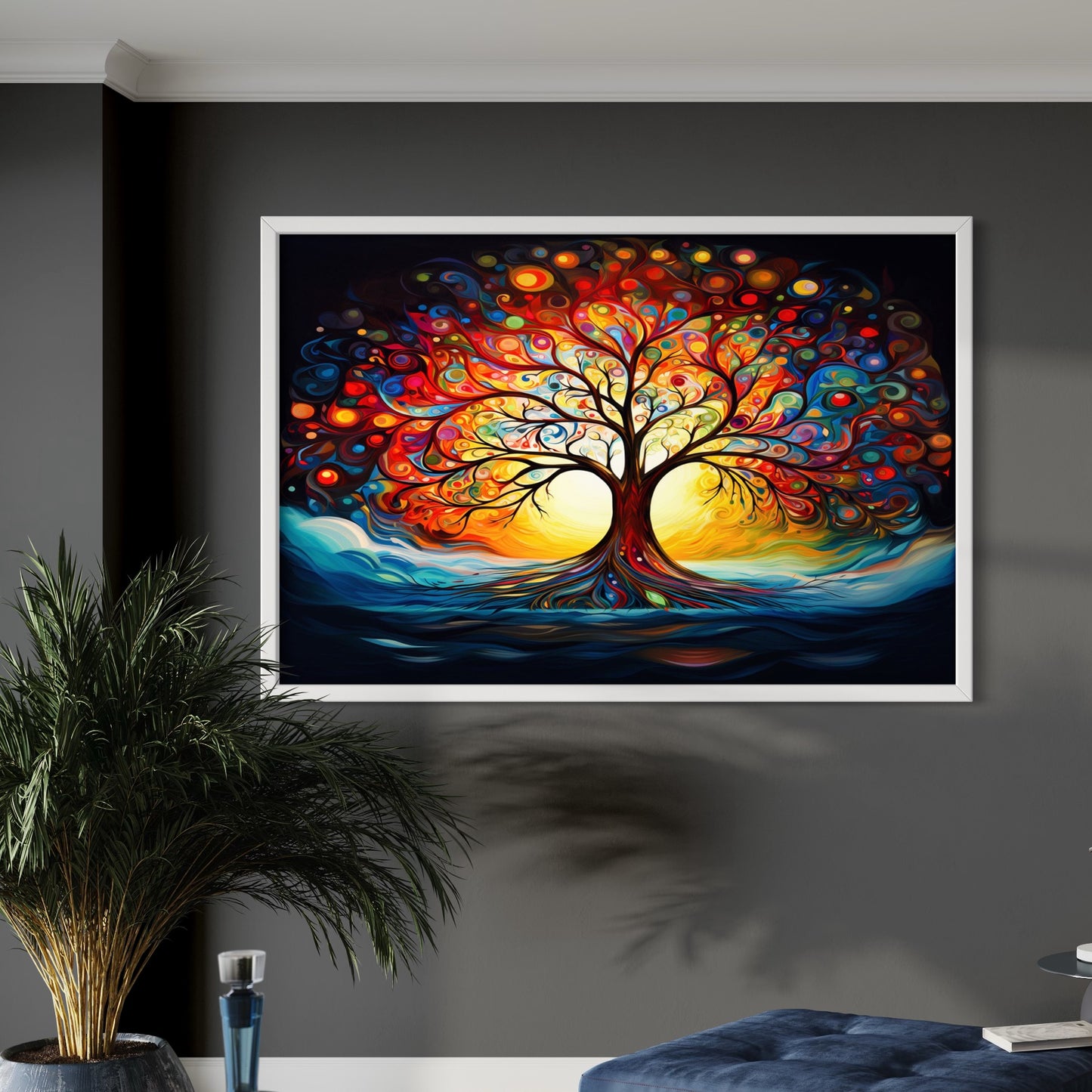 Tree of Life Colourful Abstract