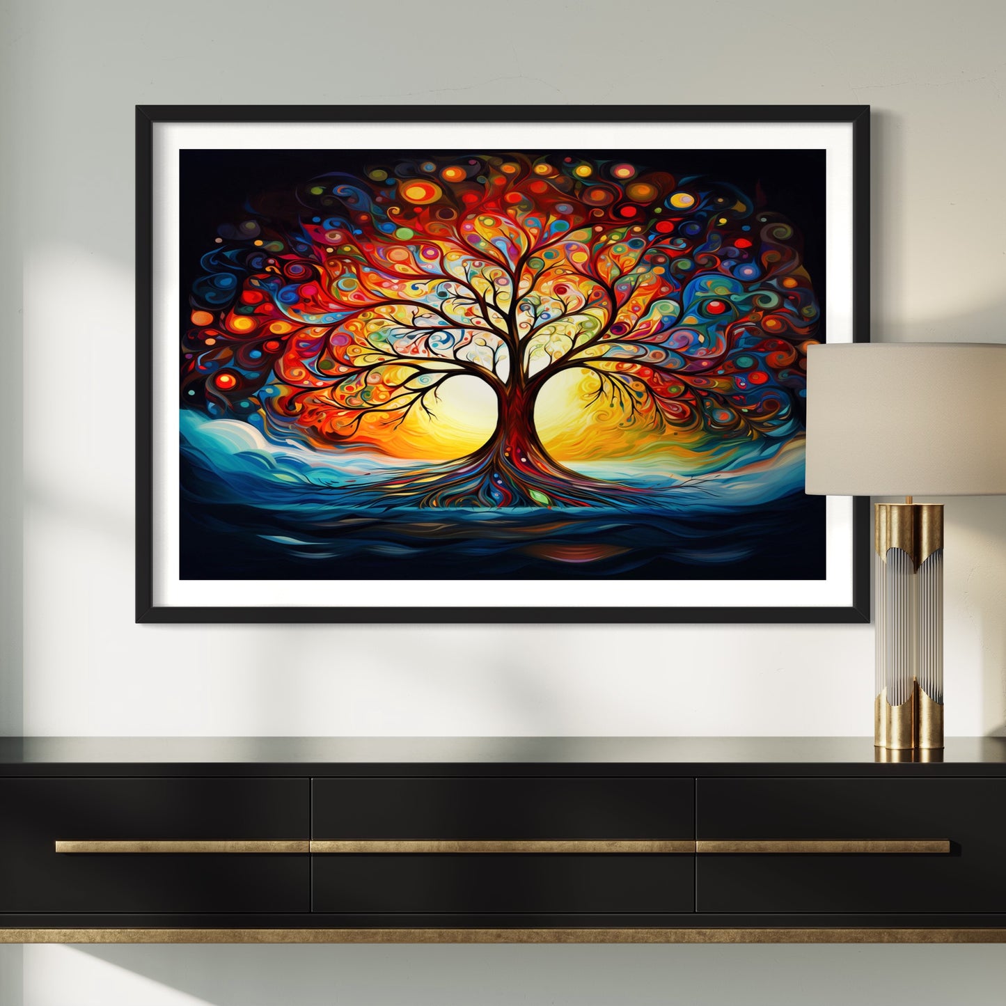 Tree of Life Colourful Abstract