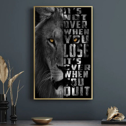 Motivational Lion Quote