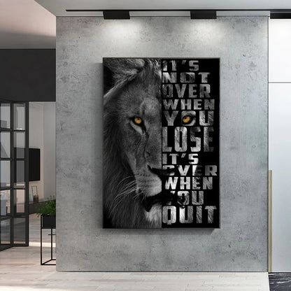 Motivational Lion Quote