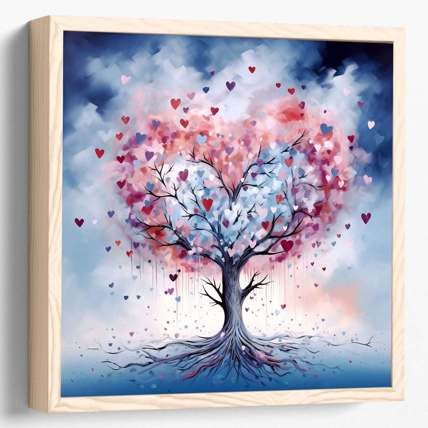 Love Heart Tree Square