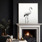 Stunning White Flamingo Minimalist